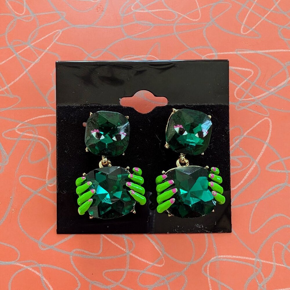 Betsey Johnson "Rich Witch" Zombie Hands Earrings - New w/o Tags